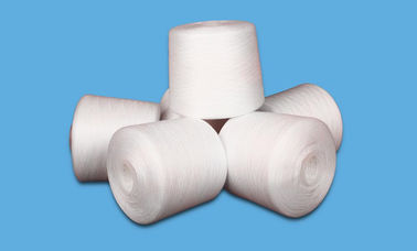Dyeing Tube Plastik 60s / 3 Raw White 100% Virgin Spun Polyester Bright Yarn pemasok