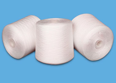 Raw White 100% Spun Polyester Sewing Thread Yarn Count 60/2 Plastic Dye Cone Yarn supplier