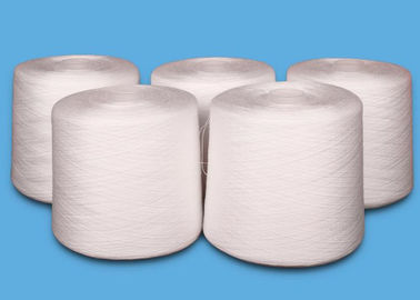 Raw White 100% Spun Polyester Sewing Thread Yarn Count 60/2 Plastic Dye Cone Yarn supplier