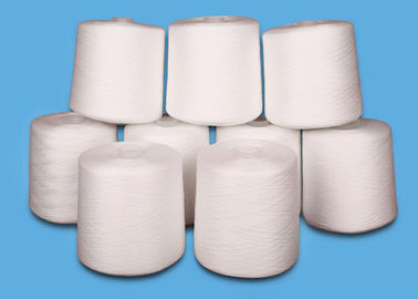 Raw White 100% Spun Polyester Sewing Thread Yarn Count 60/2 Plastic Dye Cone Yarn supplier