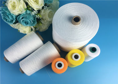 100% Polyester Yarn 30s/2 Raw White Polyester Spun Yarns For Garments Sewing supplier