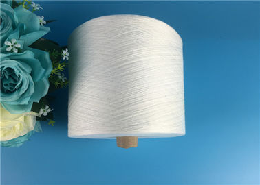 Eco - Friendly 100 Spun Polyester Benang S Twist Dan Z Twist Benang Mentah Putih Terang pemasok