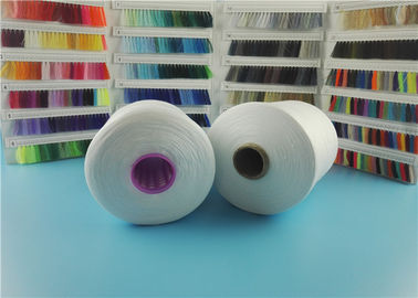 Raw White Dyeable 100 Spun Polyester Benang Untuk Jahit Thread Dengan Bahan Perawan pemasok
