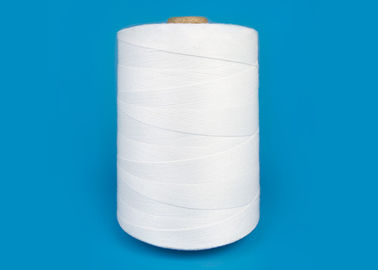 High Strength 100% Tas Benang Jahit Kuning Penutup Polyester Thread Putih 20s / 6 20s / 9 pemasok