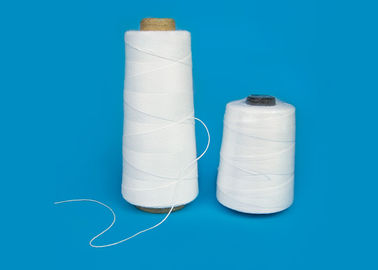 High Strength 100% Tas Benang Jahit Kuning Penutup Polyester Thread Putih 20s / 6 20s / 9 pemasok