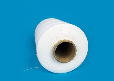 High Strength 100% Tas Benang Jahit Kuning Penutup Polyester Thread Putih 20s / 6 20s / 9 pemasok