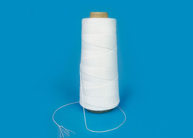 High Strength 100% Tas Benang Jahit Kuning Penutup Polyester Thread Putih 20s / 6 20s / 9 pemasok