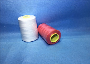 402 Kekuatan Tinggi Thread Baku Putih Polyester jahit Untuk Tenun pemasok