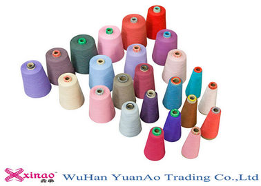 Colorful TFO 40/2 Plastic Core Dyed Polyester Yarn / Thread For Sewing Machine supplier