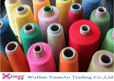 100% Polyester Ring Spun / TFO Benang Tenda Poliester Ketangguhan Tinggi Pada Kerucut Plastik pemasok