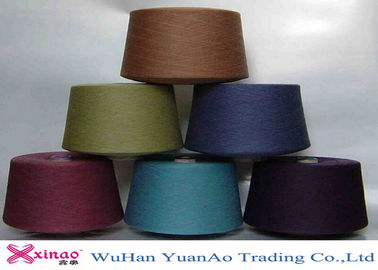 100% Polyester Ring Spun / TFO Benang Tenda Poliester Ketangguhan Tinggi Pada Kerucut Plastik pemasok