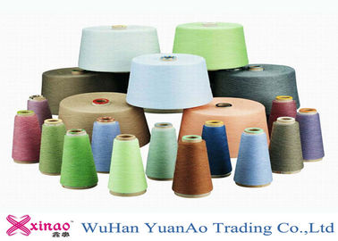 Virgin terang Dicelup Benang Polyester, Polyester Spun Colorful Dua Untuk Satu Benang multi Warna pemasok