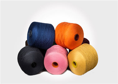 Dyed low shrinkage 100% ring spun polyester yarn Eco - Friendly supplier