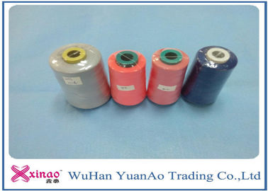 Virgin100% Polyester Thread jahit 5000M Pada Plastik Cone Untuk jahit pemasok