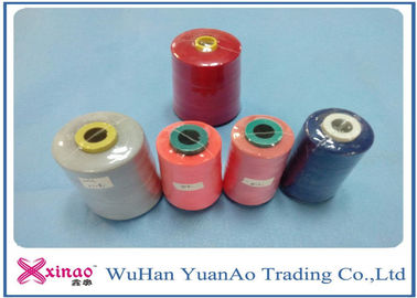 Virgin100% Polyester Thread jahit 5000M Pada Plastik Cone Untuk jahit pemasok