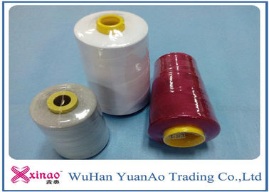 20/2/3/4 High Tenacity 100% Polyester Sewing Thread  White Red supplier