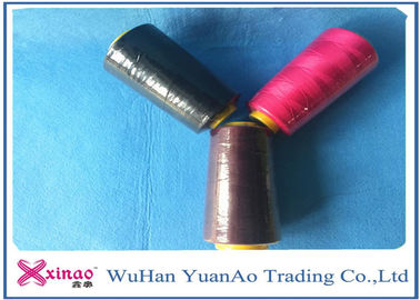 Kekuatan tinggi penuh warna tanpa bulu 100% Jahit Polyester Thread White Coffee Rose pemasok