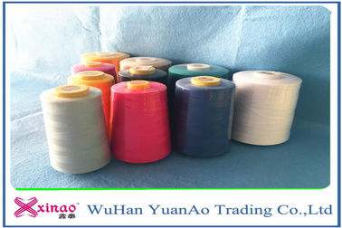 Dyed Pattern Polyester Sewing Thread For Garment Sewing , TFO / Ring Spun Type supplier