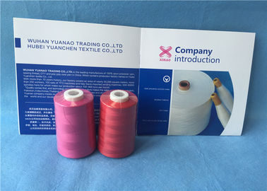 Industri Multi Colored Sewing Thread / Thread Polyester Low Shrinkage pemasok