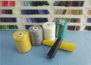 Industri 100% Polyester Jahit Thread 40/2 5000Y Hitam Dan Putih pemasok