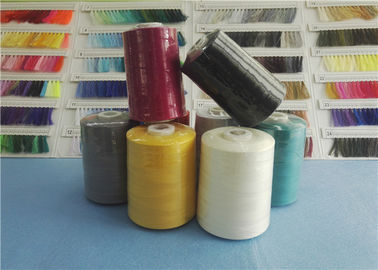 Industri 100% Polyester Jahit Thread 40/2 5000Y Hitam Dan Putih pemasok