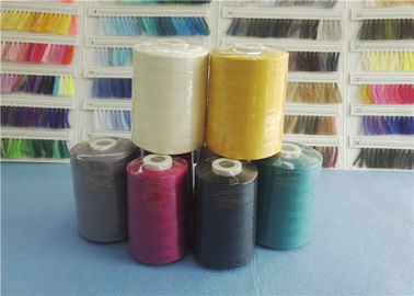 Industri 100% Polyester Jahit Thread 40/2 5000Y Hitam Dan Putih pemasok