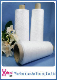 100% Spun Polyester Bright Yarn Polyester Knitting Yarn Raw White and Dying Color supplier