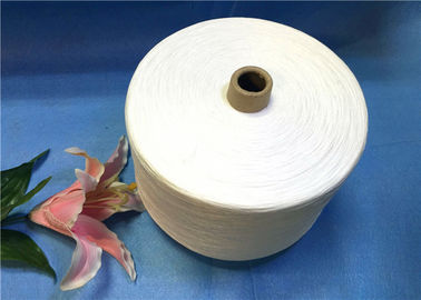 402 Natural Raw Putih Polyester Merajut Benang Untuk Menjahit Dan Tenun pemasok