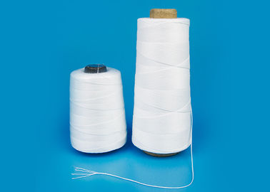 TOP 1 Raw White 100% Polyester Yarn Bag Closing Thread 12 / 5 Wholesale supplier