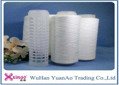 Baku Putih Polyester Inti Spun Yarn Untuk jahit / Tenun / Merajut tinggi kegigihan pemasok