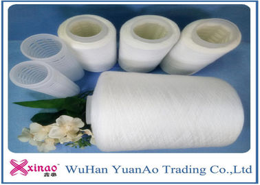 Baku Putih Polyester Inti Spun Yarn Untuk jahit / Tenun / Merajut tinggi kegigihan pemasok