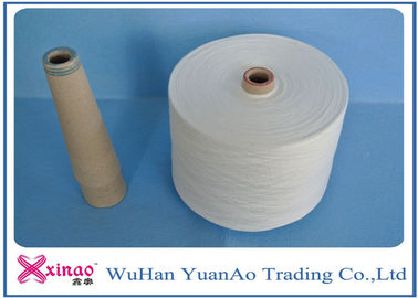 100% Virgin Core Spun Polyester Benang dan Benang Polyester Putih Putih pemasok