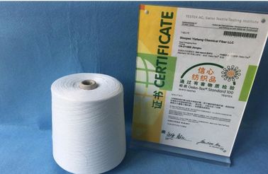 Raw White 12/3 100 PCT Polyester Spun Benang untuk Jahit Thread 1.33D × 38mm pemasok