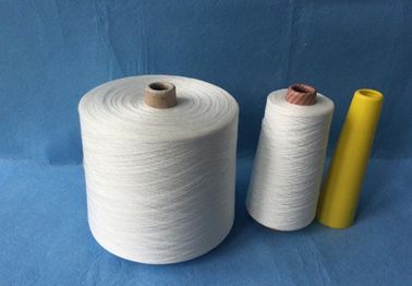 Raw White 12/3 100 PCT Polyester Spun Benang untuk Jahit Thread 1.33D × 38mm pemasok