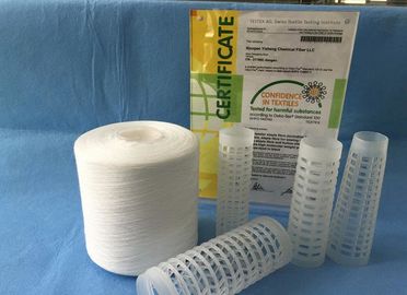 40/2 TFO / Ring Spun Polyester Benang / Mesin Jahit Benang Dengan Kerucut Plastik pemasok
