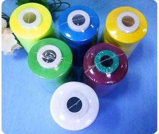 Dyed 100% Polyester Sewing Thread 40/2 5000yards Bright Short Fiber Ring spun Virgin Yarn supplier