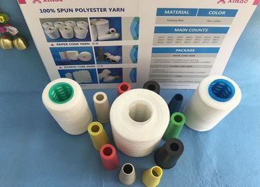 Tenun Putih Baku / Rajutan Cincin Spun Polyester Benang 20/1 30/1 40s / 1 50/1 pemasok