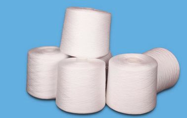 40/2 40/3 100% Spun Polyester Benang pada Tabung Sekarat Plastik Natural White pemasok