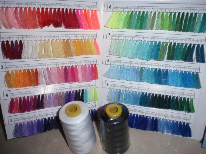 Dyed Sewing Ring Spun Polyester Thread with 100% Spun Polyester Short Fiber