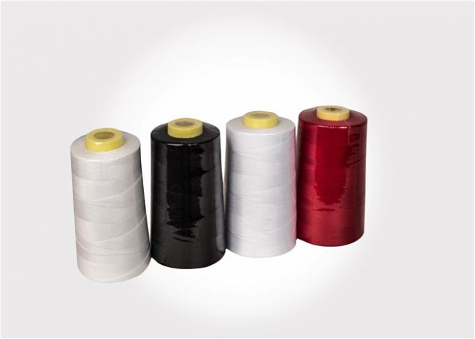 Low shrinkage 100% Spun Polyester Thread , super bright polyester textured yarn
