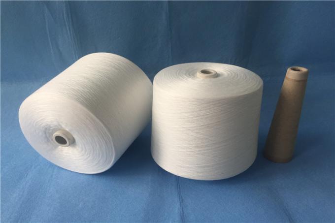 100% Polyester Industrial Yarn / One Twisting Yarn Raw White With High Strength
