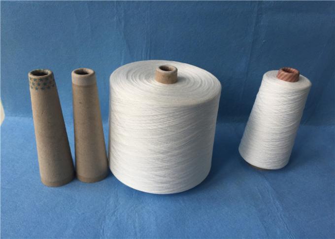 Dyeable Z Twisted Polyester Staple Raw White Yarn Industrial Sewing Thread