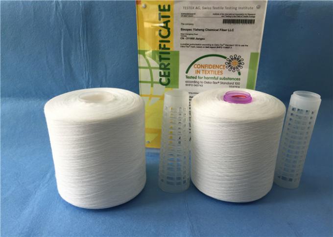 High Tenacity Z/S Twist Raw White Yarn 100% Polyester Sewing Thread