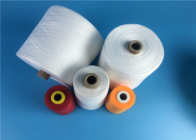 100% Polyester Yarn 30s/2 Raw White Polyester Spun Yarns For Garments Sewing